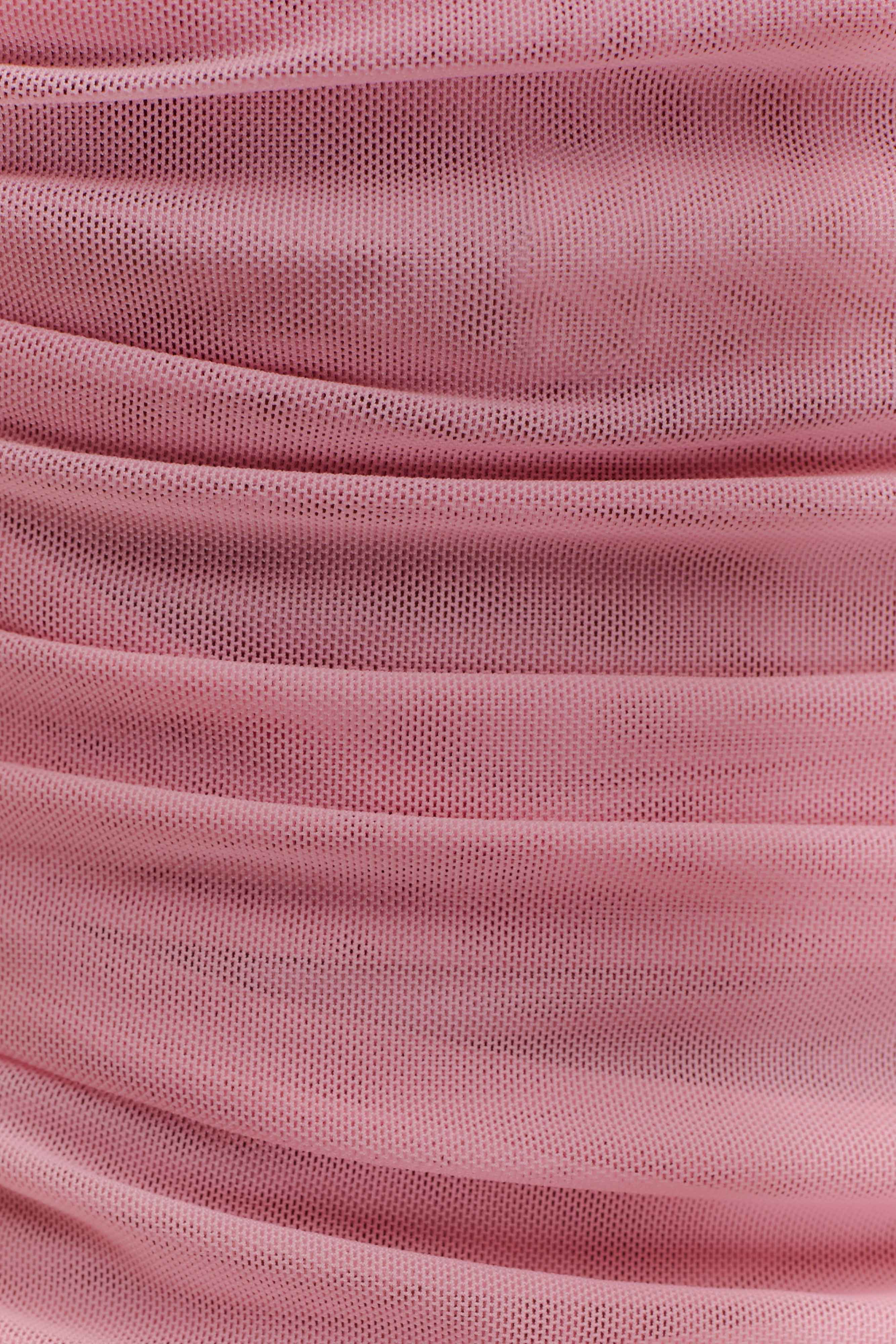 Brooklyn Mesh Crop Top - Candy Pink