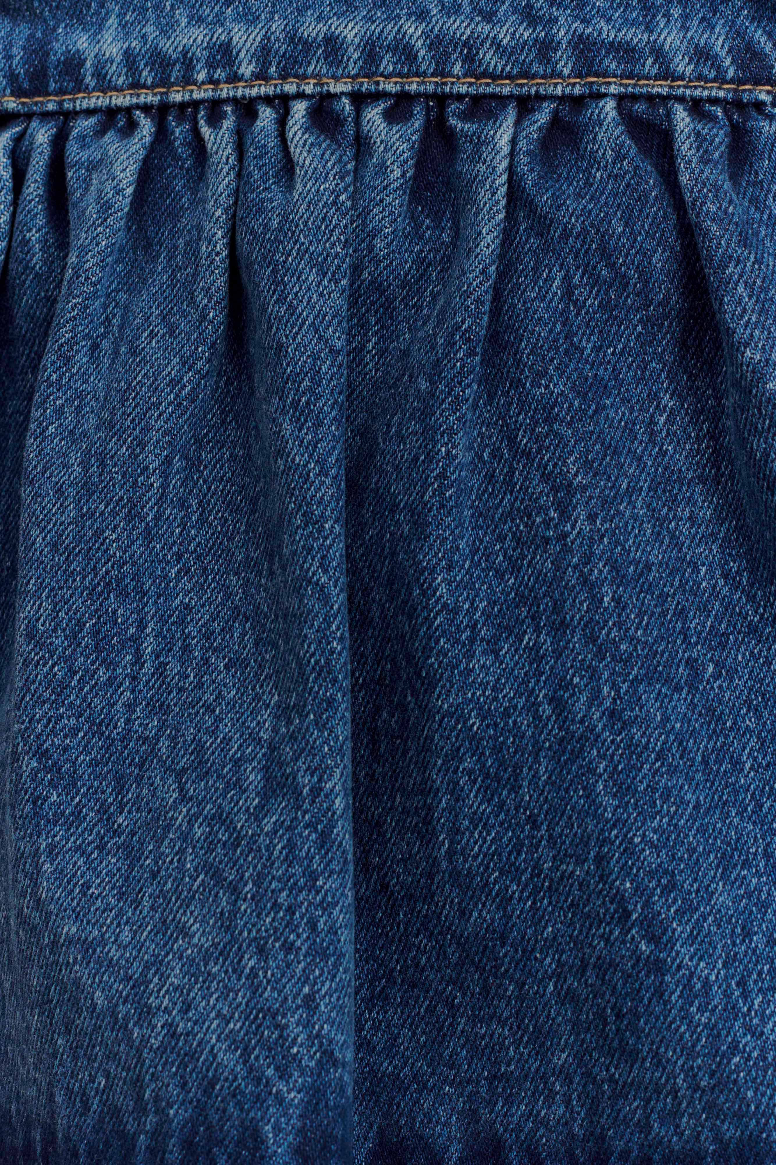 Pauline Strapless Denim Top - 90'S Blue