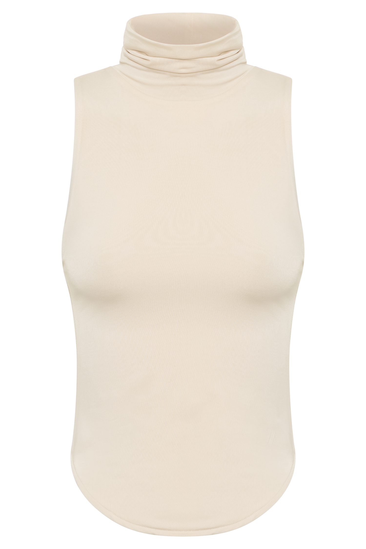 Wren Slinky Turtle Neck Top - Buttercream