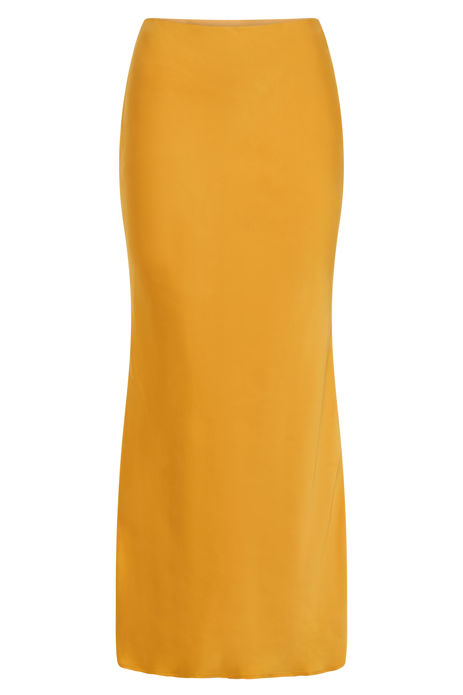 Viviana Satin Maxi Skirt - Tangerine