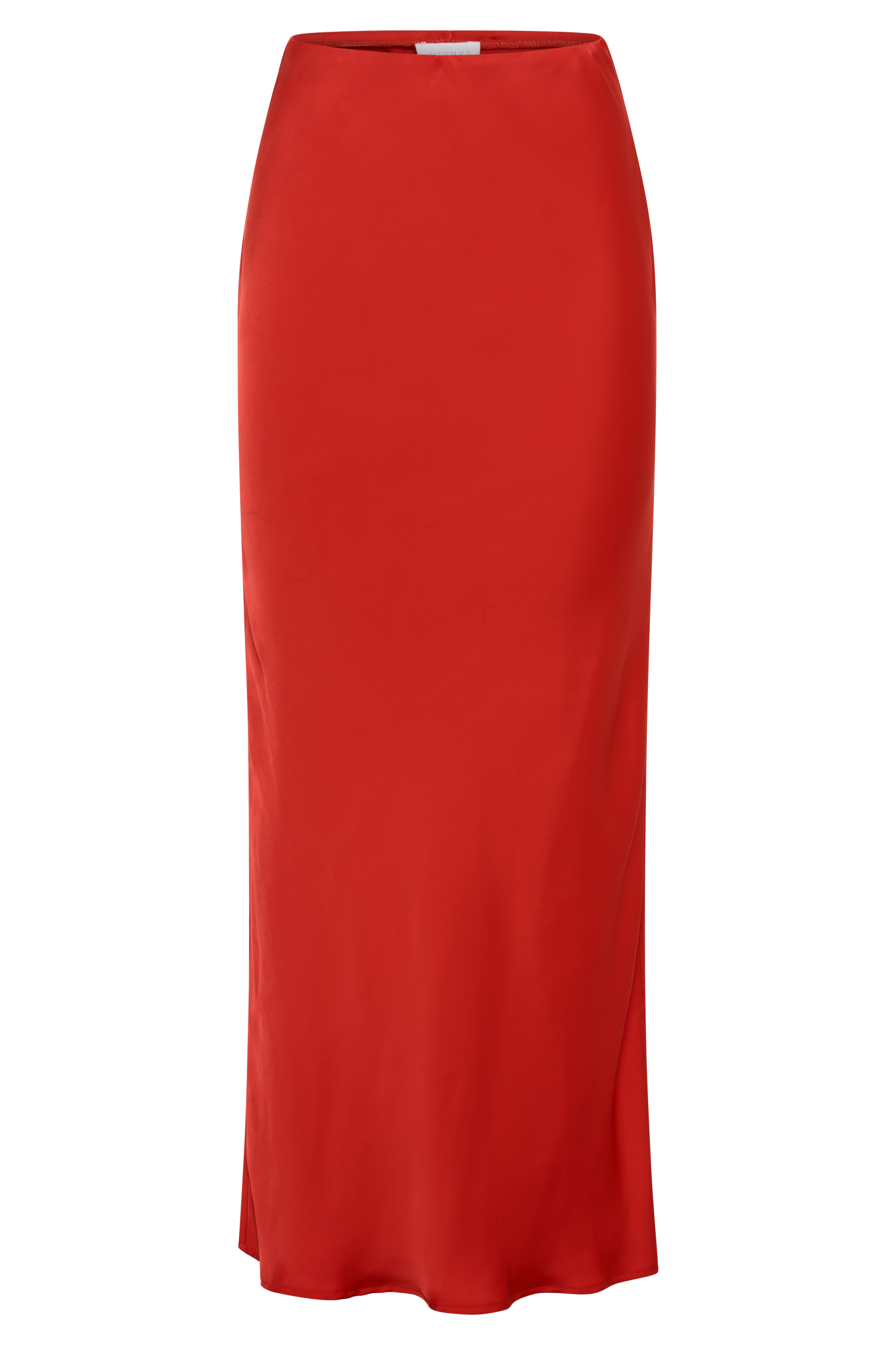 Violeta Satin Maxi Skirt - Red